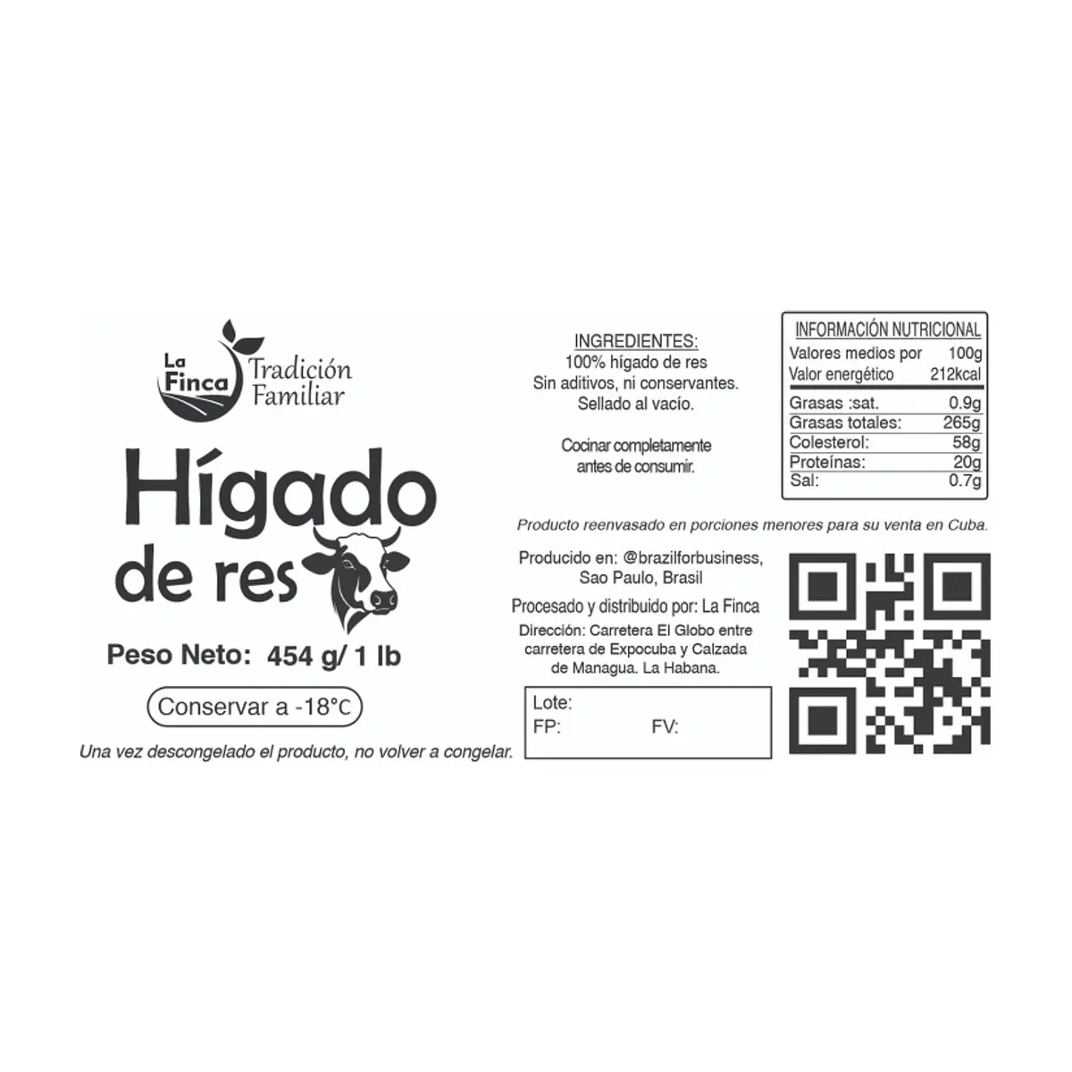 Hígado de res La Finca (454 g / 1 lb) - Thumbnail 2