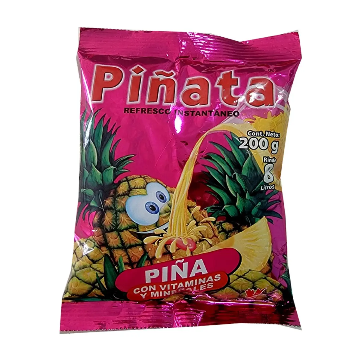 Refresco instantáneo sabor piña Piñata (200 g / 7.05 oz)