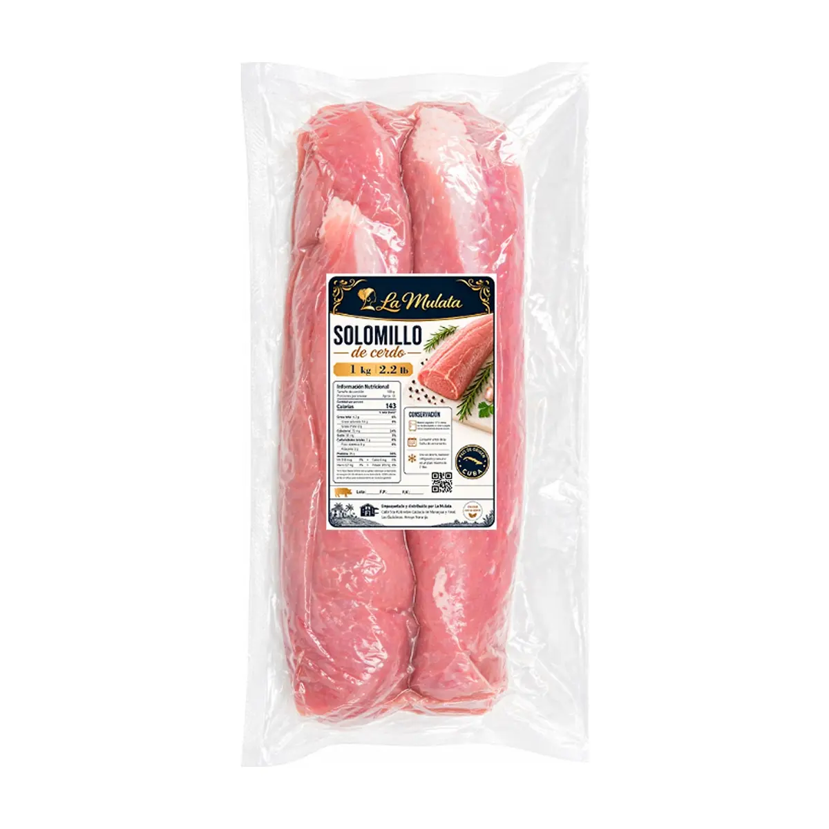 Solomillo de cerdo La Mulata (1 kg / 2.2 lb) - Miniatura 1