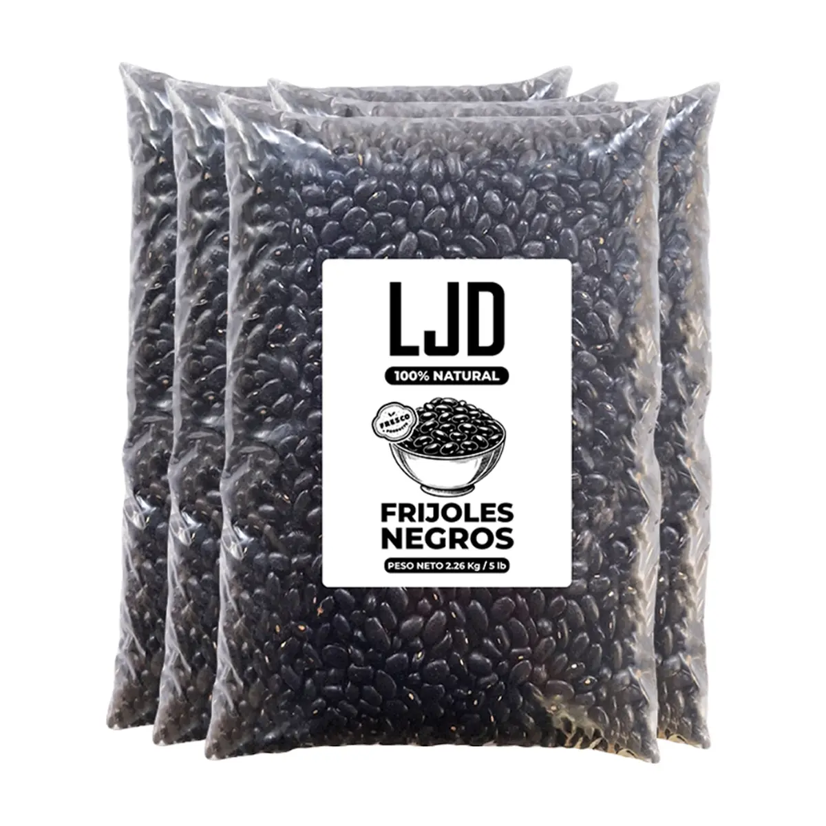 Frijoles negros LJD (4 x 2.26 kg / 5 lb)