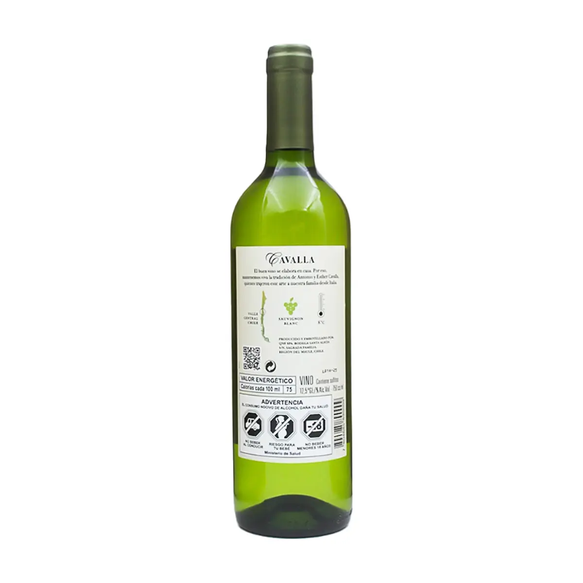 Vino blanco Sauvignon Cavalla (750 ml) - Thumbnail 3
