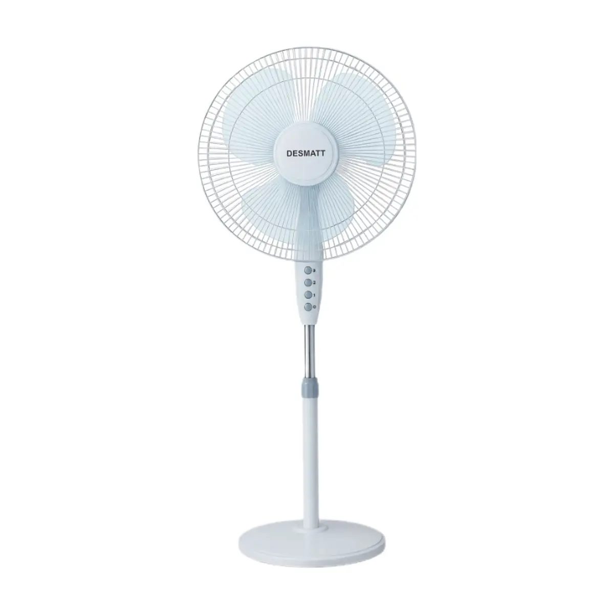 Ventilador de pedestal color blanco Desmatt SEF-1614