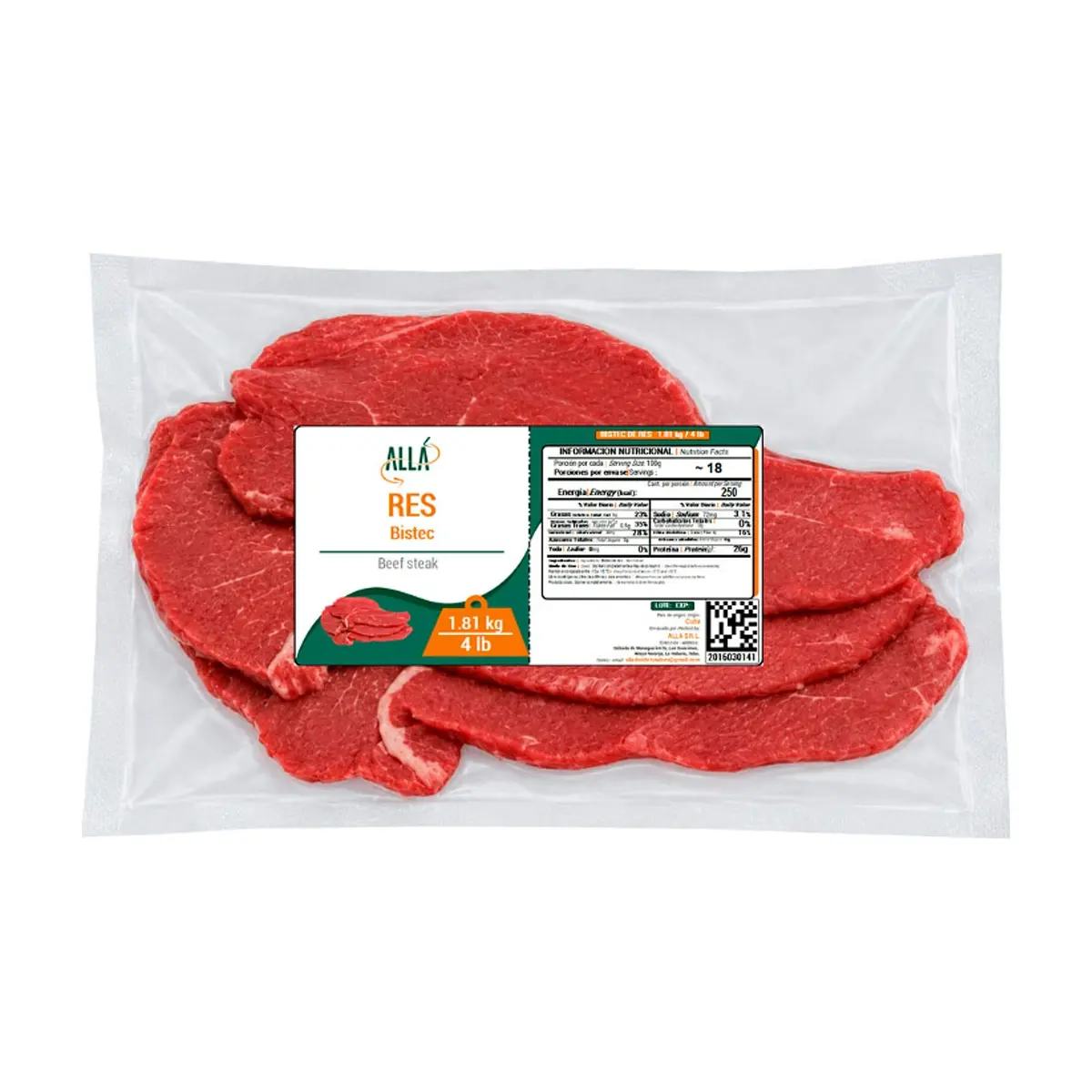 Bistec de res ALLÁ (1.81 kg / 4 lb) - Miniatura 2