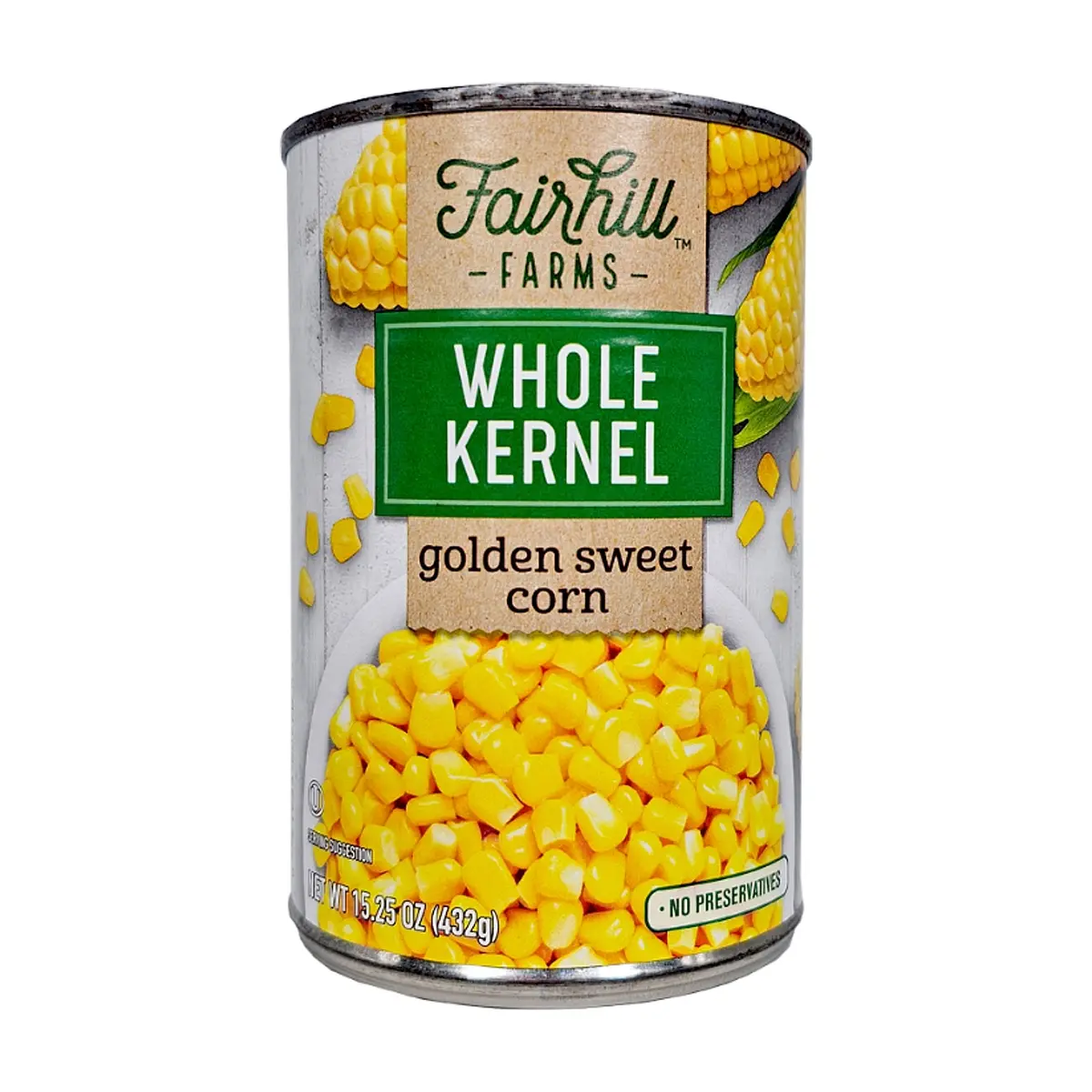 Maíz dulce dorado de grano entero Fairhill Farms (4 x 432 g / 15.25 oz) - Thumbnail 2