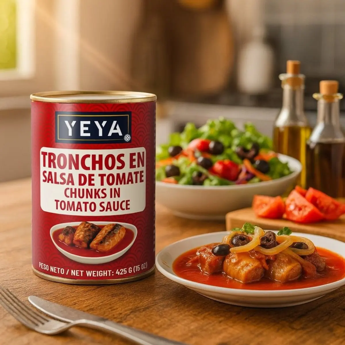 Tronchos en salsa de tomate YEYA (24 X 425 g / 15 oz) - Thumbnail 2