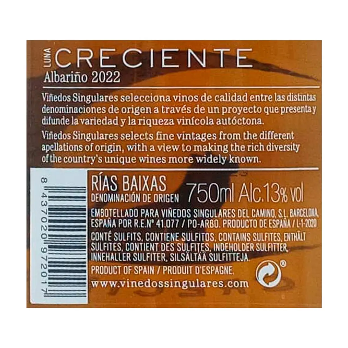 Vino blanco Creciente (750 ml) - Thumbnail 4