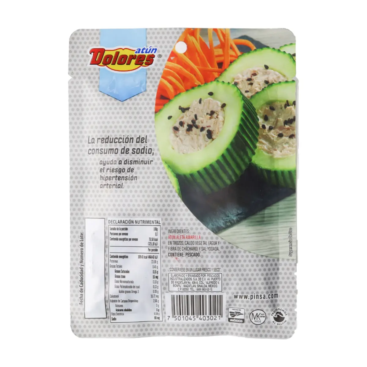 Atún aleta amarilla en trozos en agua Dolores (74 g / 2.61 oz) - Thumbnail 3