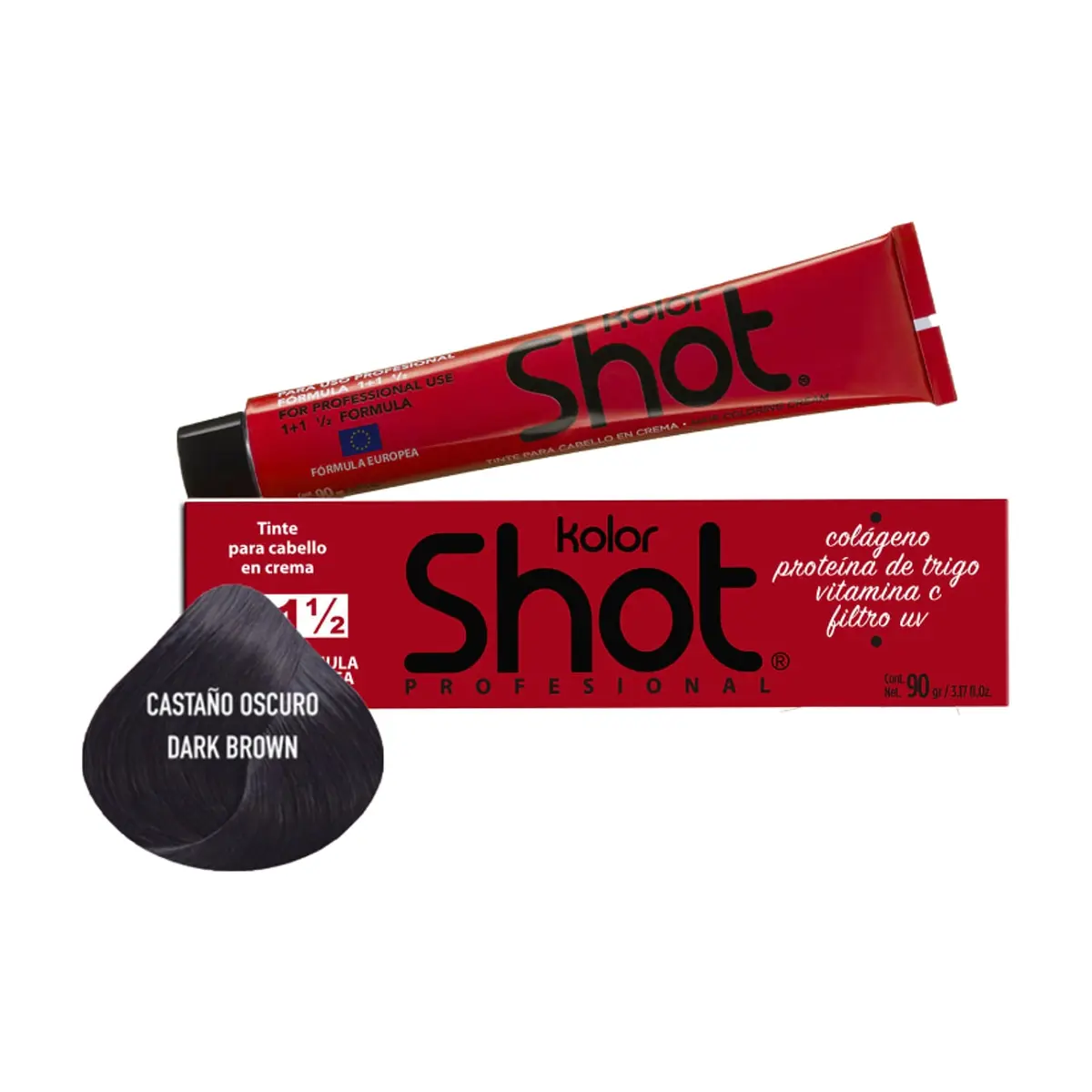 Tinte para el cabello en crema No.3 castaño oscuro Kolor Shot (90 g / 3.17 fl oz)