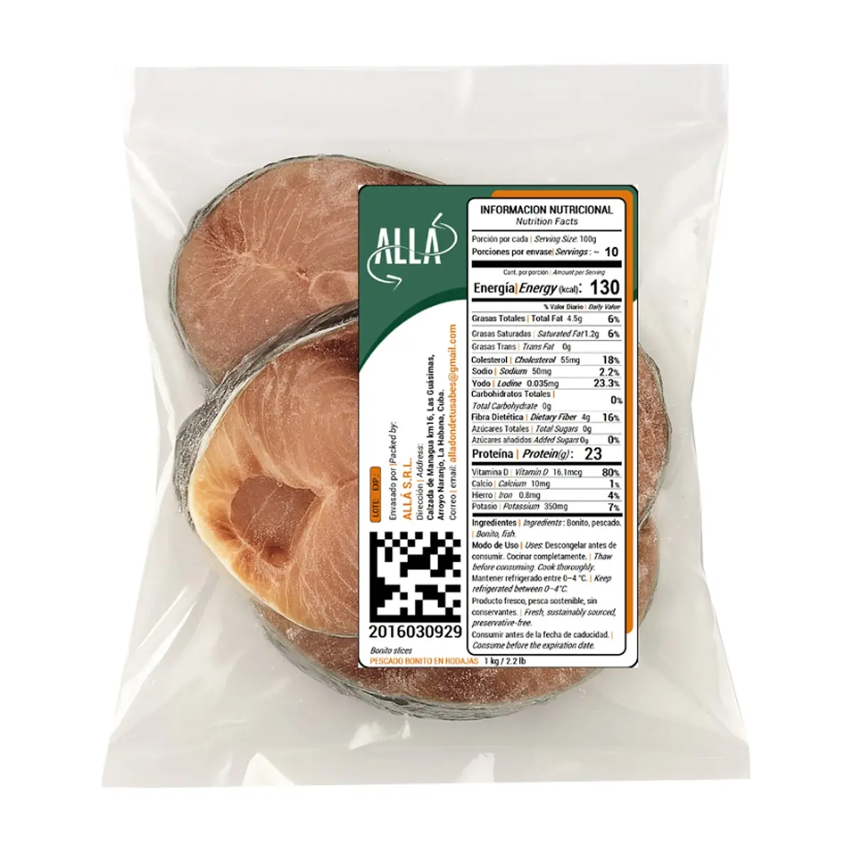 Pescado Bonito en rodajas ALLÀ (1 kg / 2.2 lb) - Miniatura 3