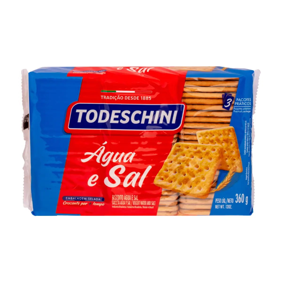 Galletas agua y sal Todeschini (360 g / 12 oz) - Imagen 1