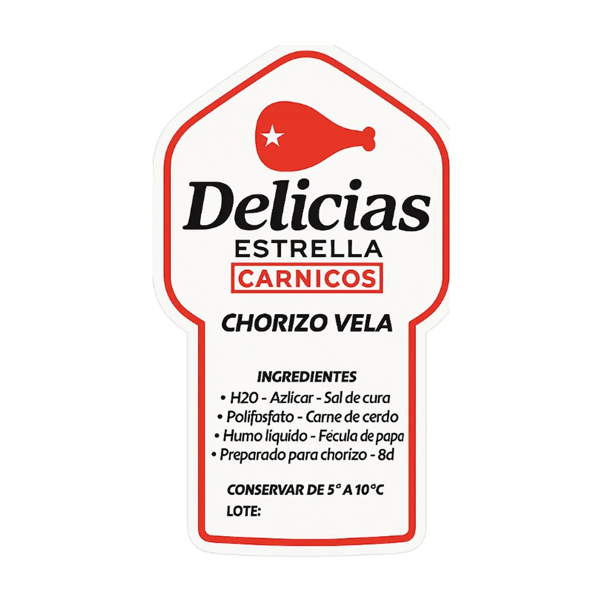 Chorizo tipo vela Delicias Estrella (600 g / 1.32 lb) - Thumbnail 2