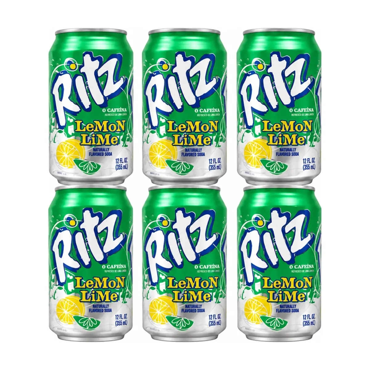 Refresco gaseado lima-limón Ritz (6 x 355 ml)