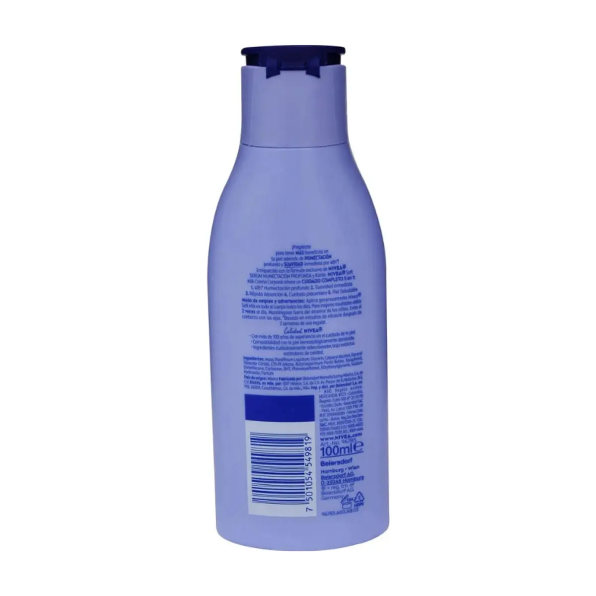 Crema corporal con karité para piel seca 72 h Soft Milk Nivea (100 ml) - Thumbnail 2