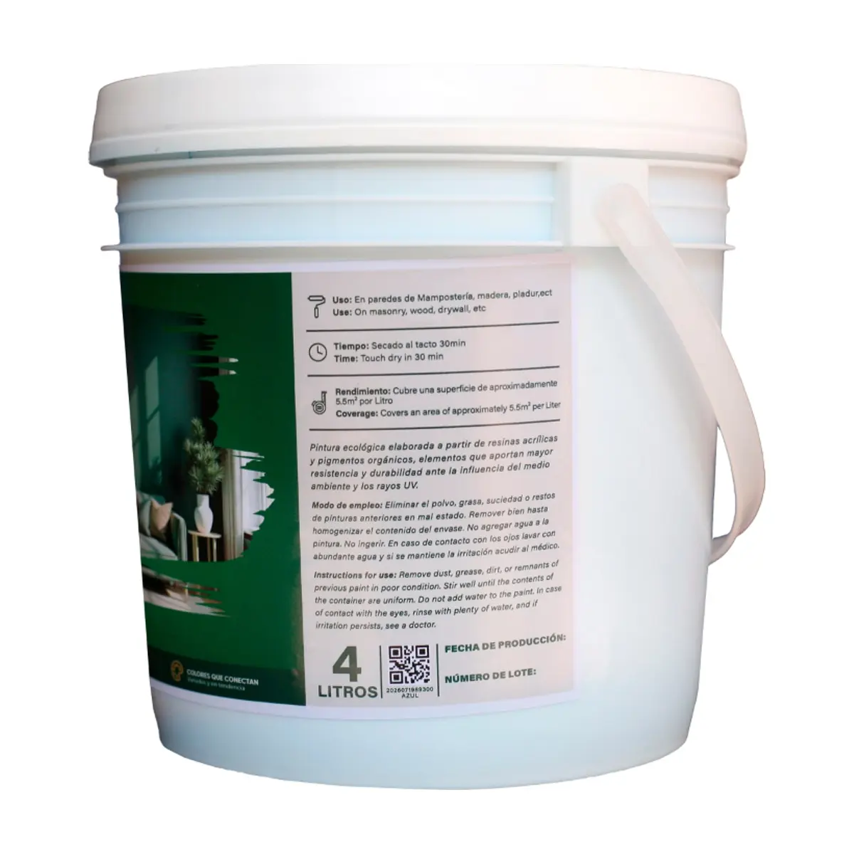 Pintura Acrílica Azul Enigma Real (4 L) - Miniatura 2