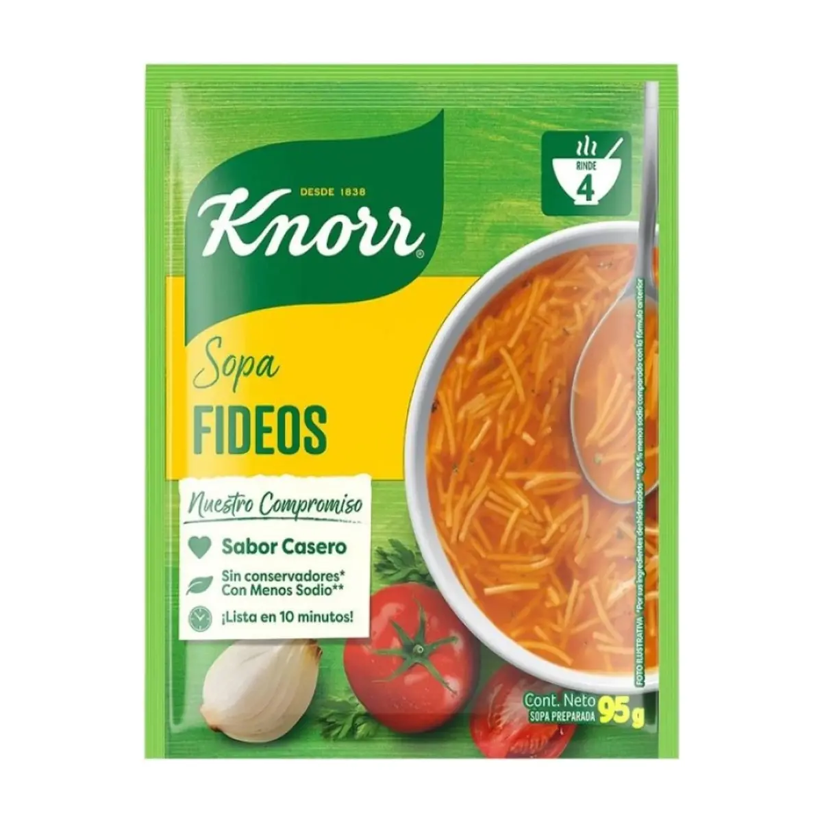 Sopa de fideos Knorr (95 g / 3.35 oz)