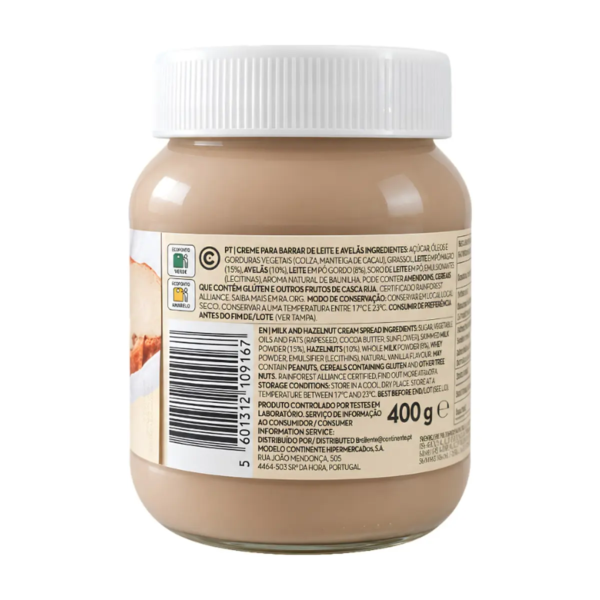 Crema para untar Duo de leche y avellana Continente (400 g / 14.11 oz) - Thumbnail 2