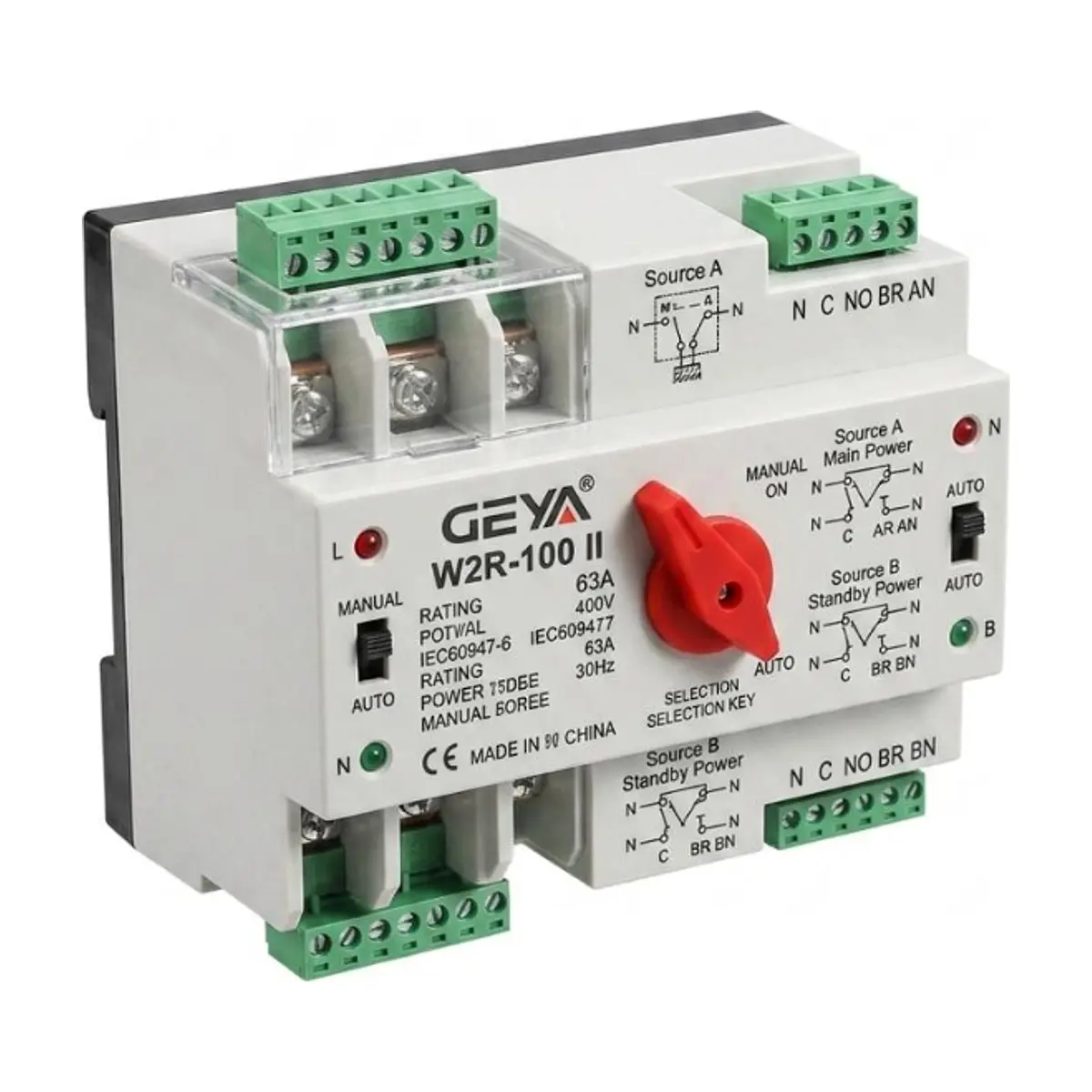Interruptor de corriente automático Geya W2R-100 ll