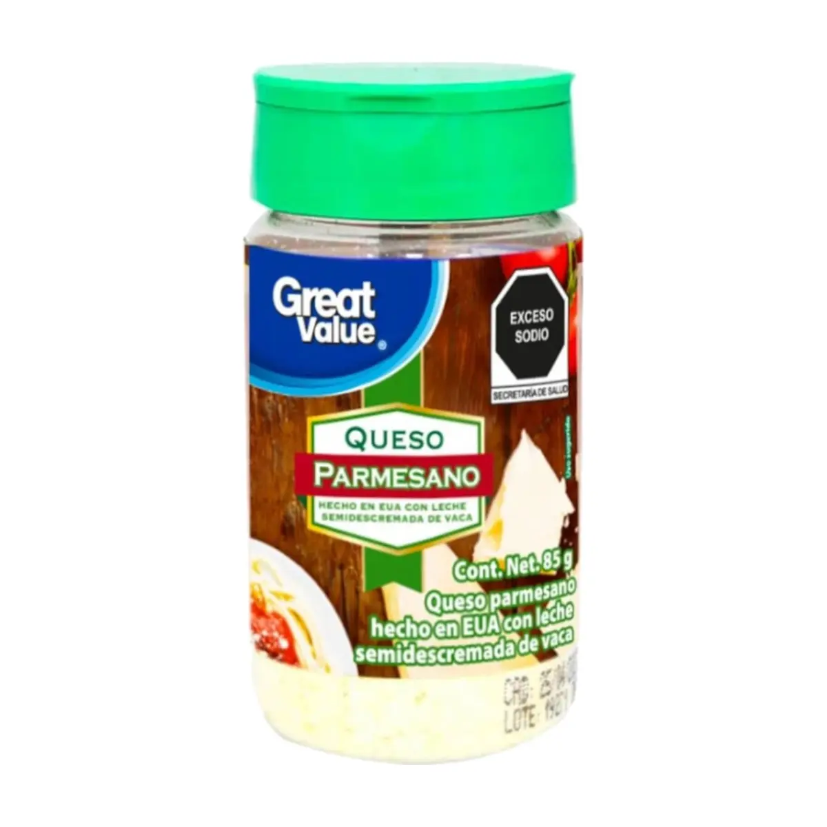 Queso parmesano molido Great Value (85 g / 2.99 oz) - Miniatura 2