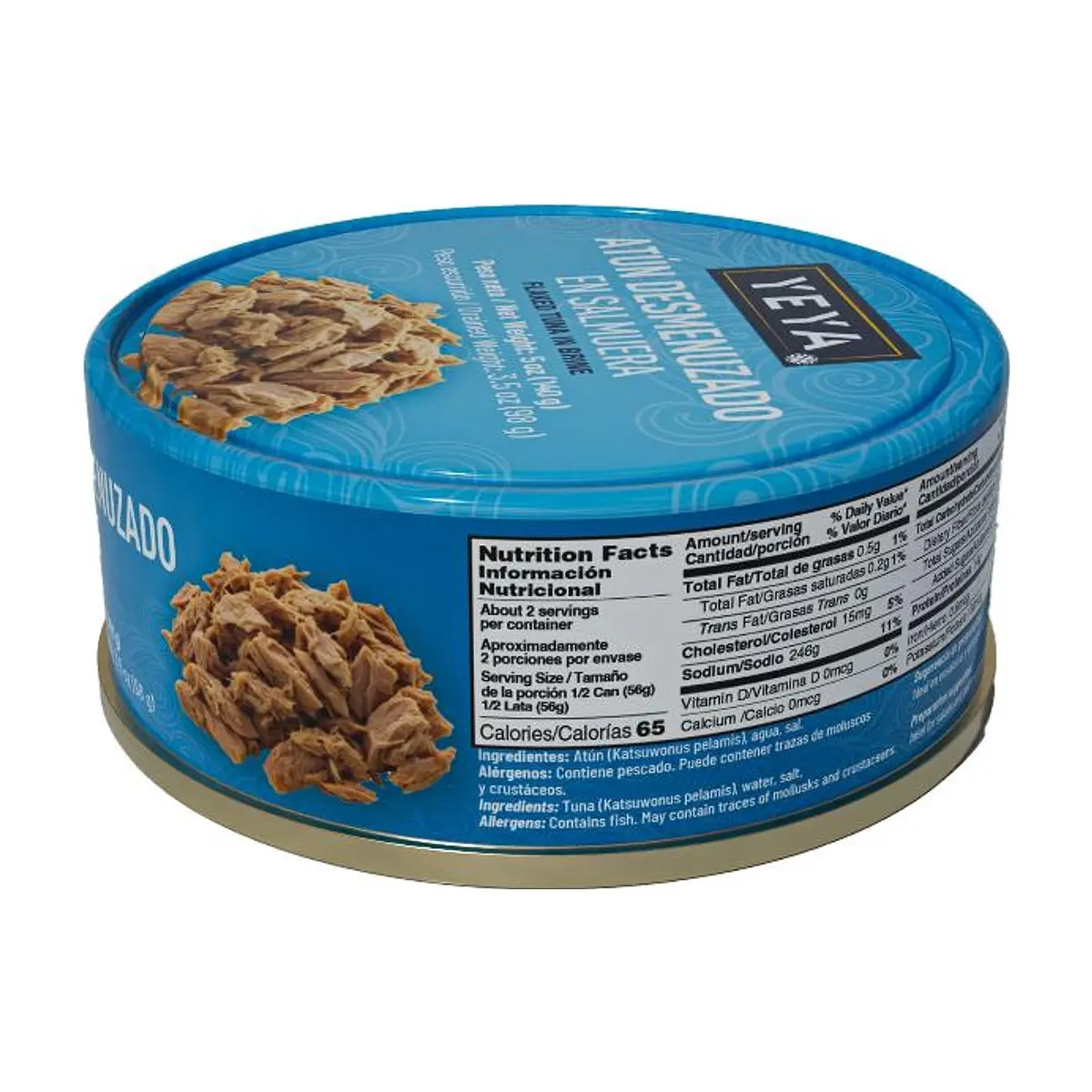 Atún desmenuzado en salmuera YEYA (140 g / 5 oz) - Thumbnail 2