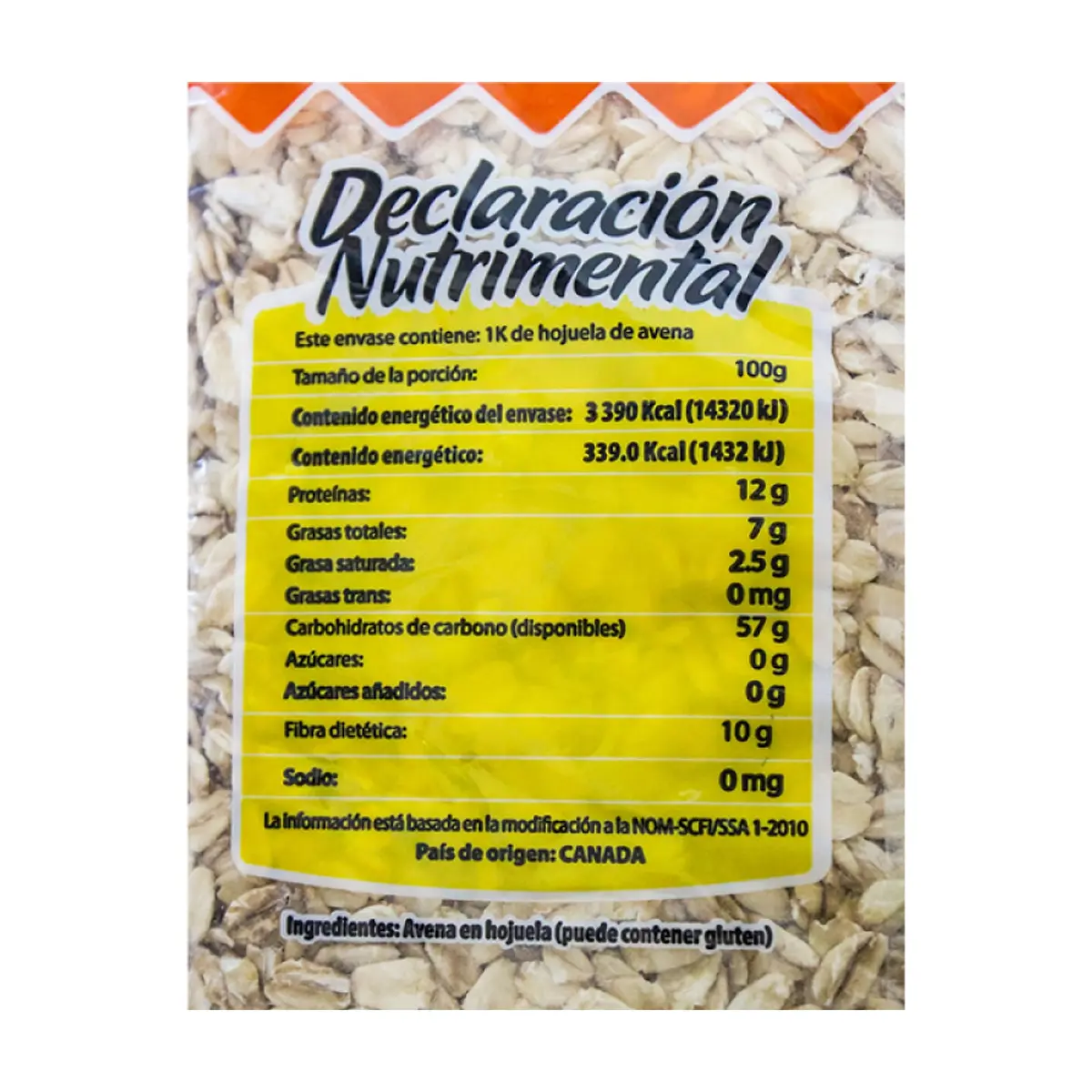 Avena en hojuelas La Merced (1 kg / 2.2 lb) - Miniatura 3