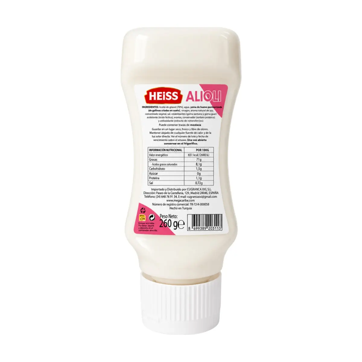 Salsa alioli sabor original Heiss (260 g / 9.17 oz) - Thumbnail 3