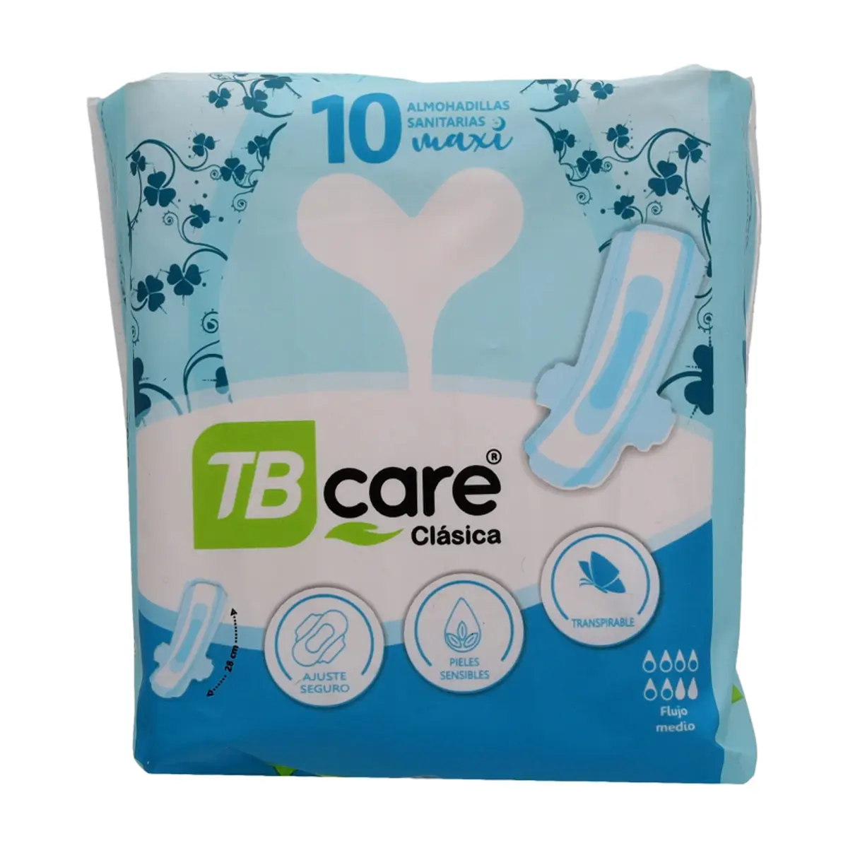 Almohadillas sanitarias clásica TB care (10 U) - Thumbnail 2