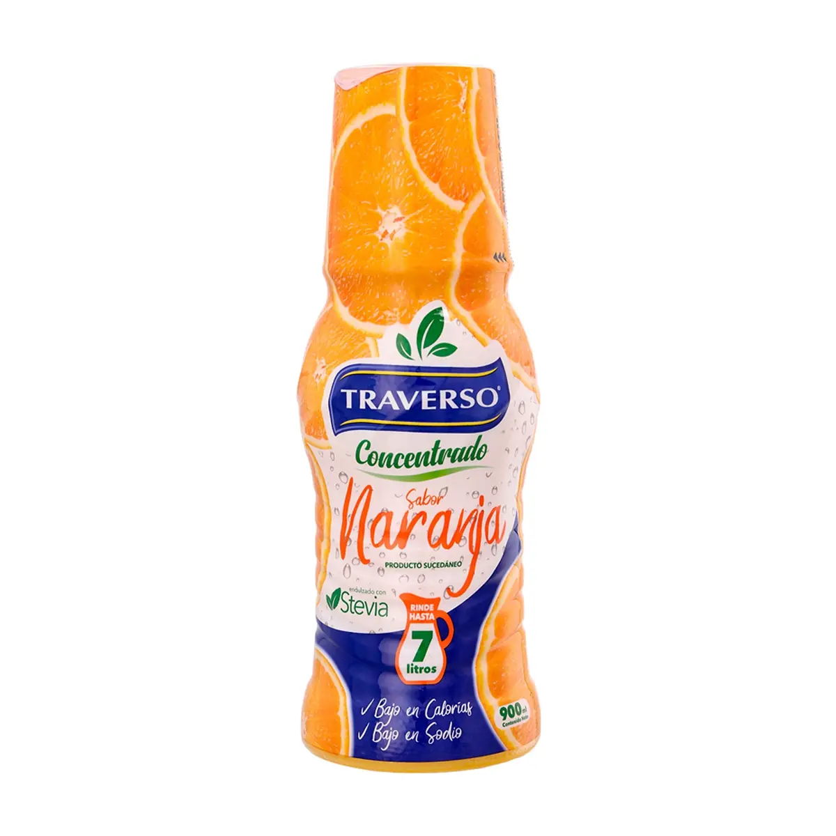 Jugo concentrado sabor naranja Traverso (900 ml)