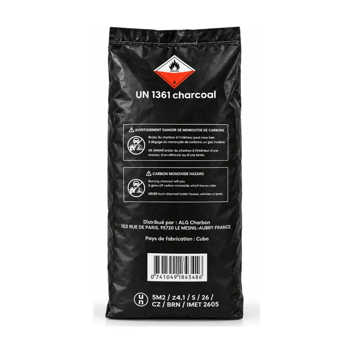 Carbón vegetal purificado Charbon Le Roi (4 kg / 8,8) - Miniatura 2