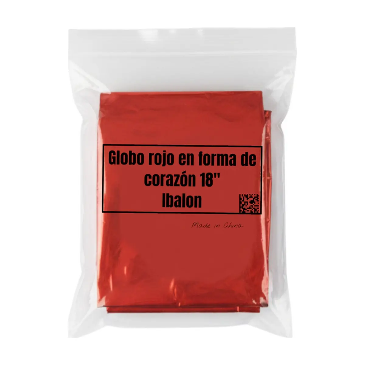 Globo en forma de corazón color rojo Balloon (18 pulgadas) - Thumbnail 4