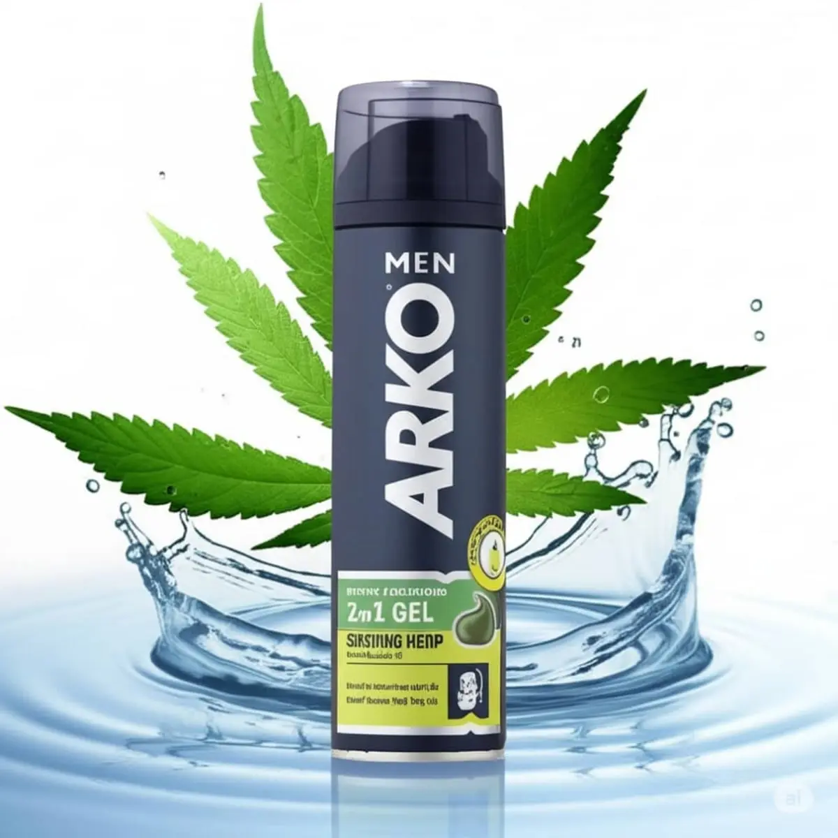 Gel para afeitado y limpieza 2 en 1 cáñamo calmante Arko (200 ml) - Thumbnail 4