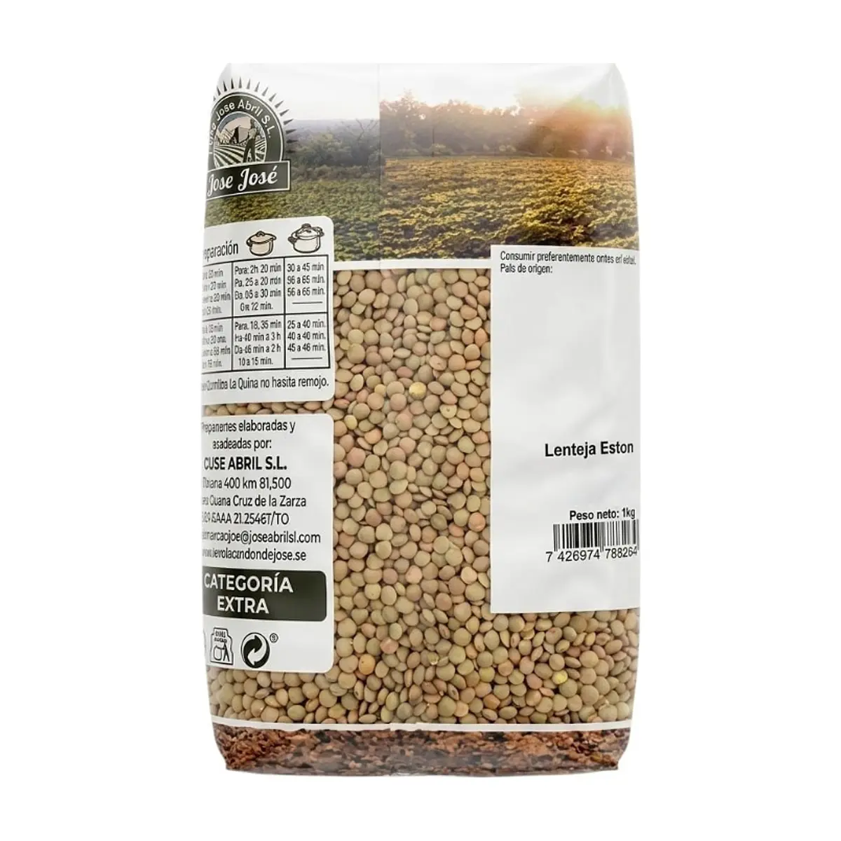 Lentejas Eston Don José (1 Kg / 2.20 lb) - Miniatura 2