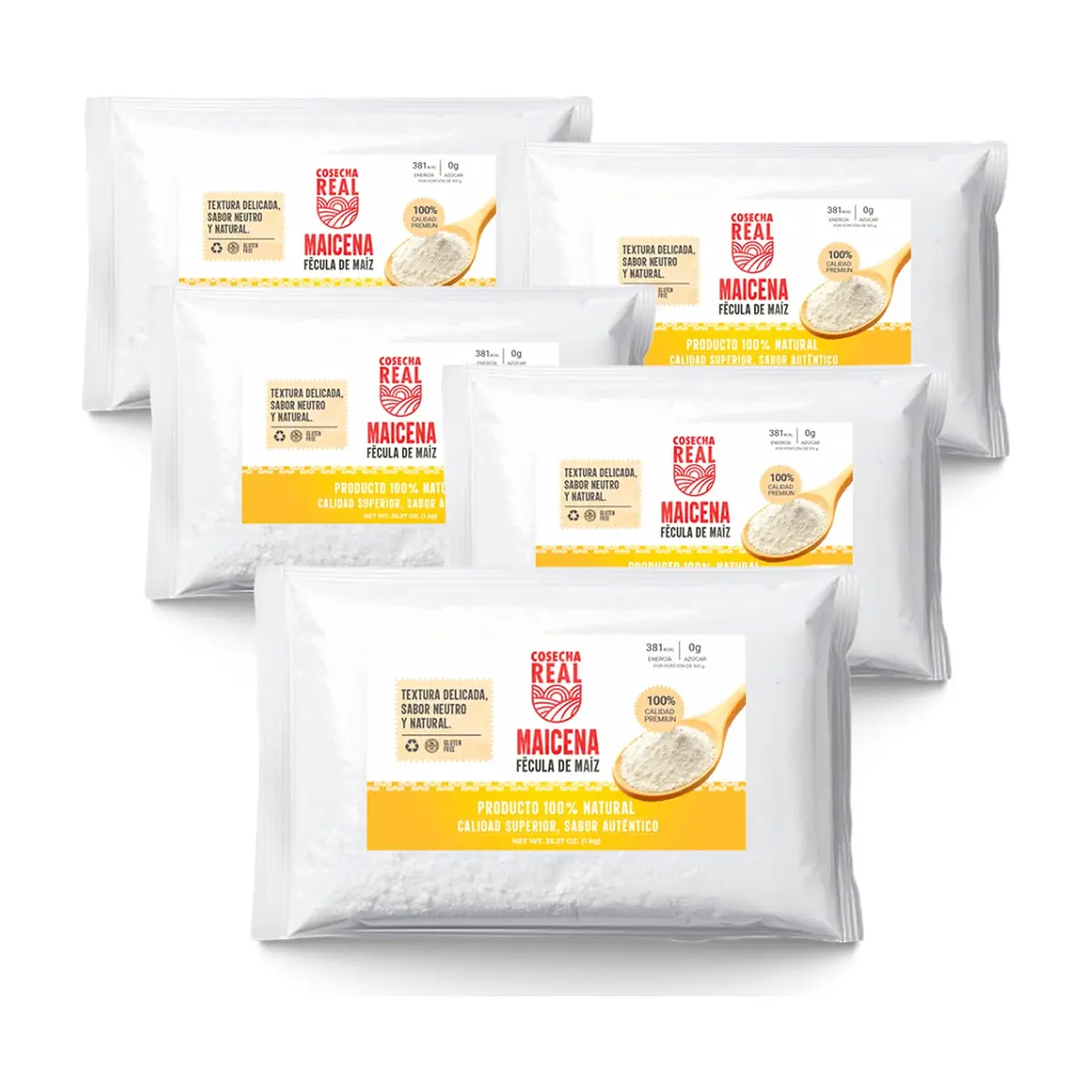 Maicena Cosecha Real (5 x 1 kg / 2.2 lb)