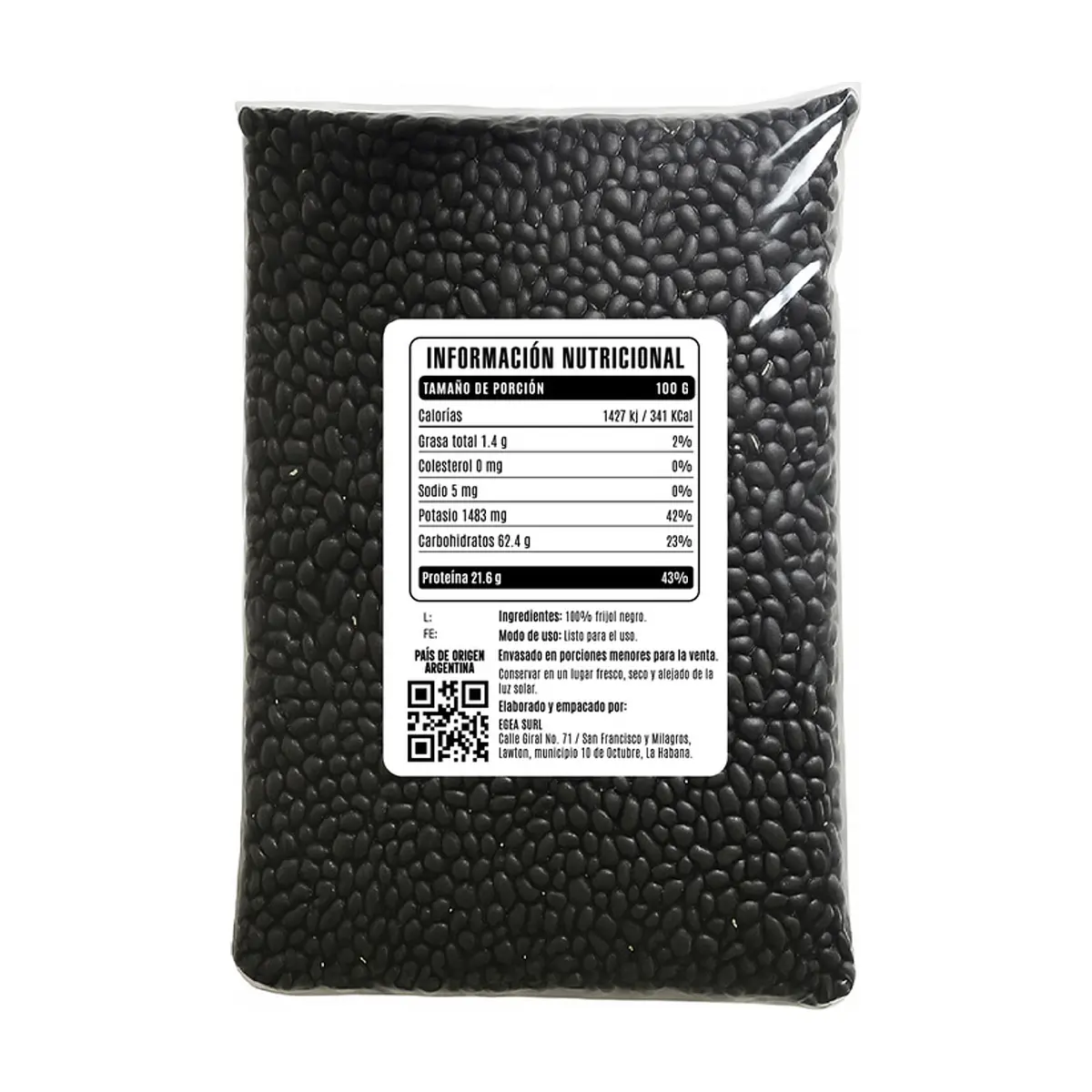 Frijoles negros Cosecha Real (4 x 454 g / 1 lb) - Thumbnail 3