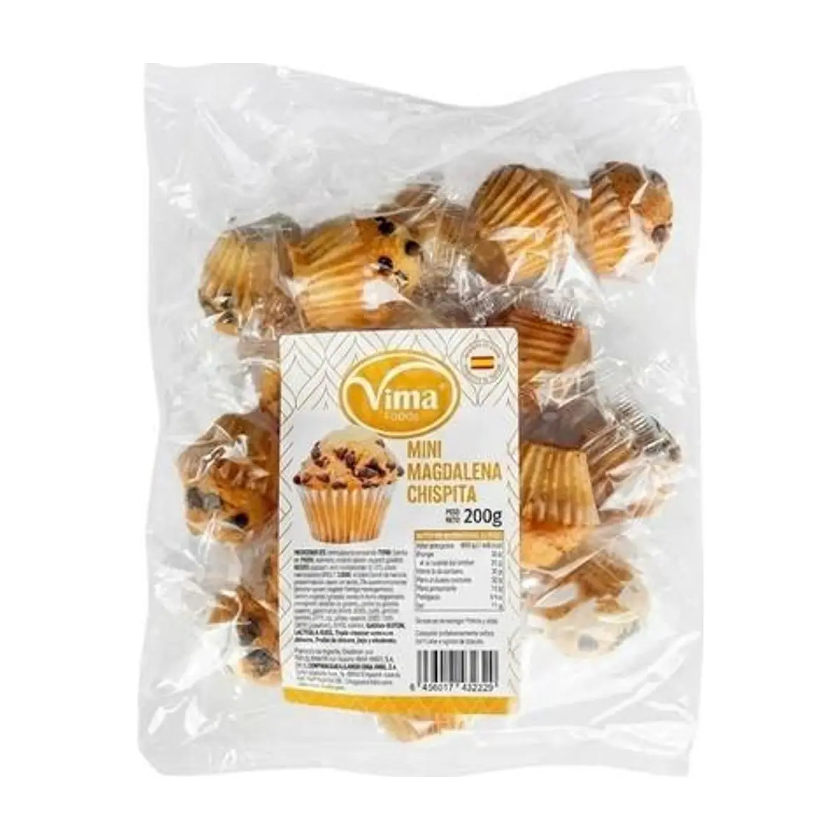 Mini Magdalenas con Chispitas (200g) VIMA - Image 1