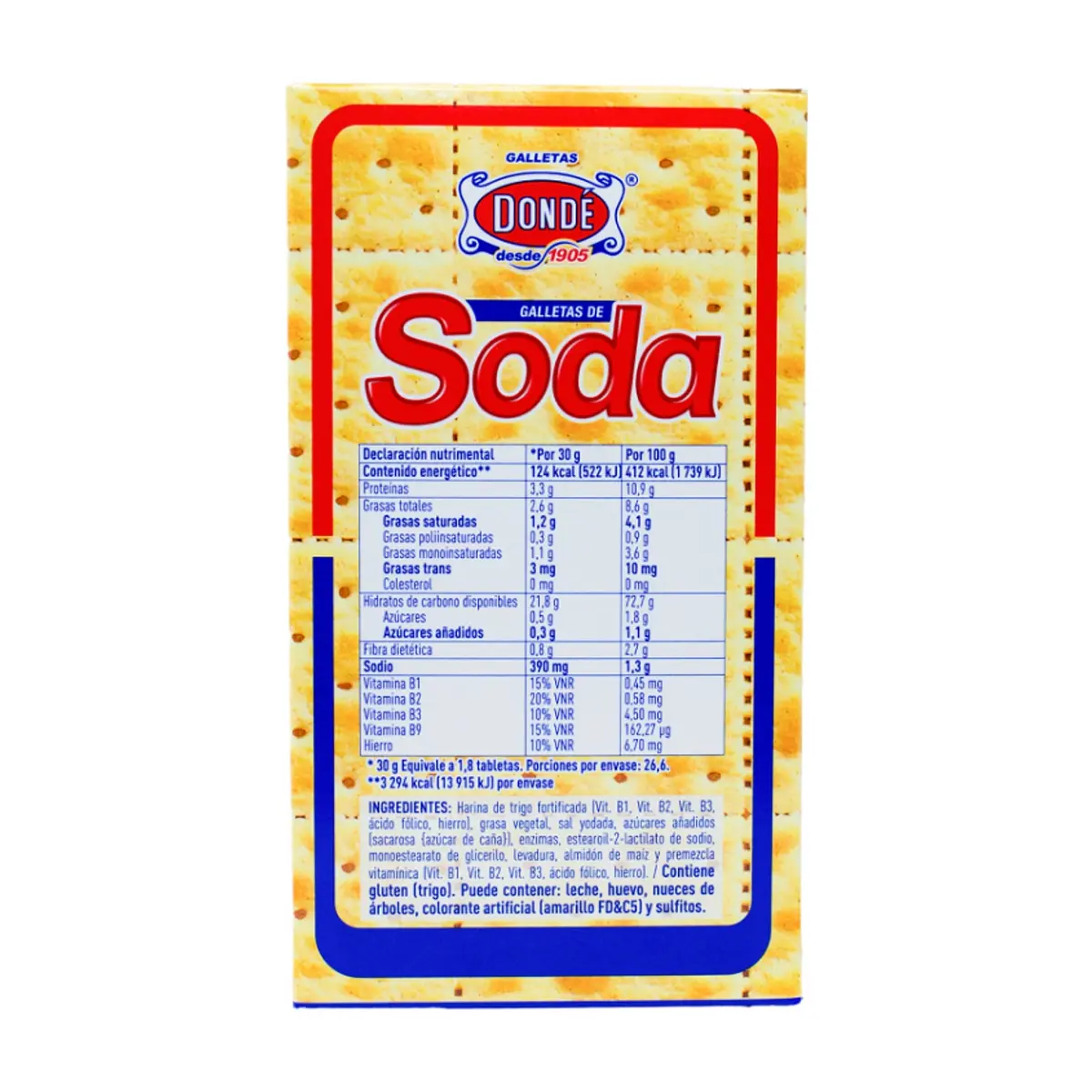 Galletas de soda Dondé (5 x 800 g / 1.76 lb) - Thumbnail 2