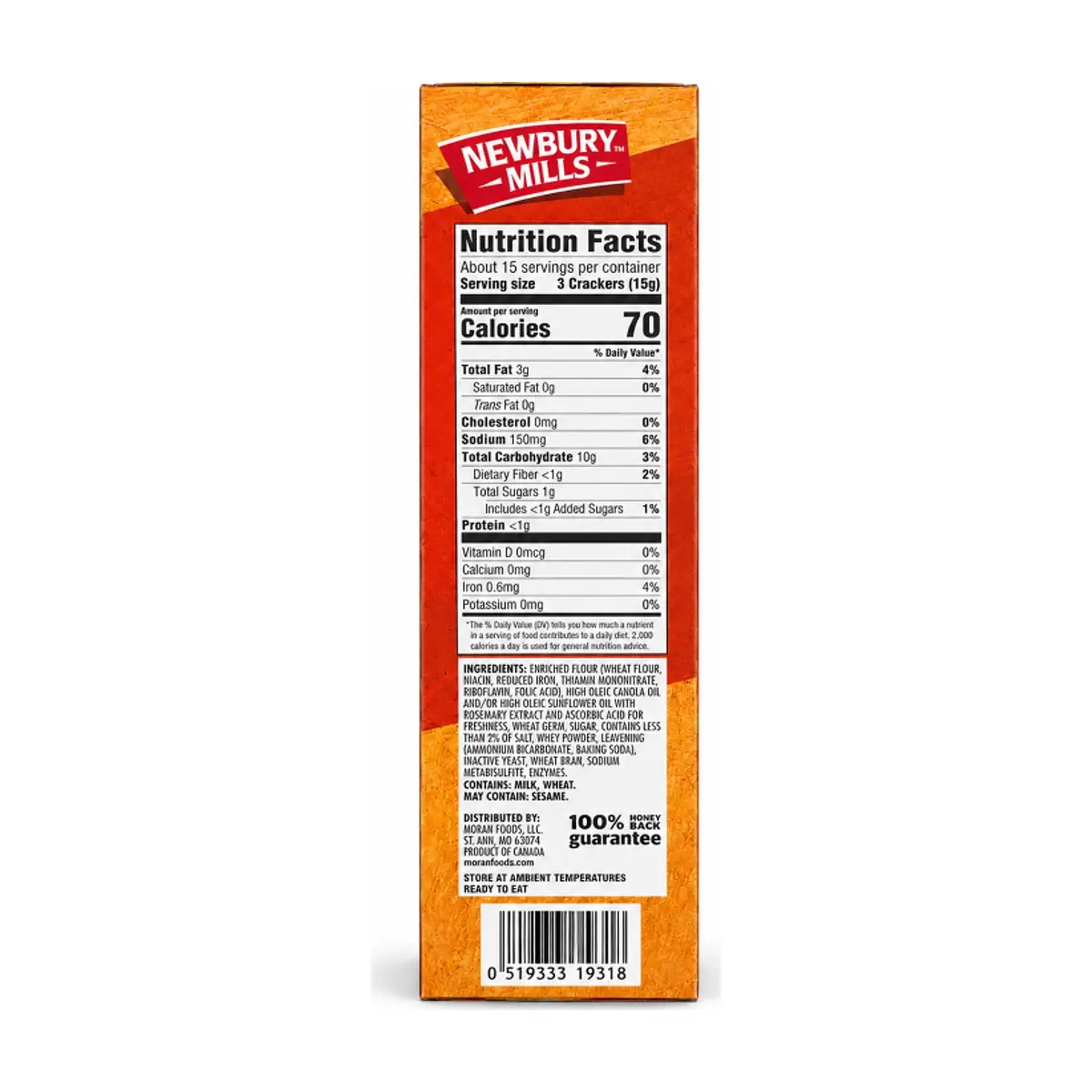 Galletas de trigo originales Newbury Mills (226 g / 8 oz) - Thumbnail 3