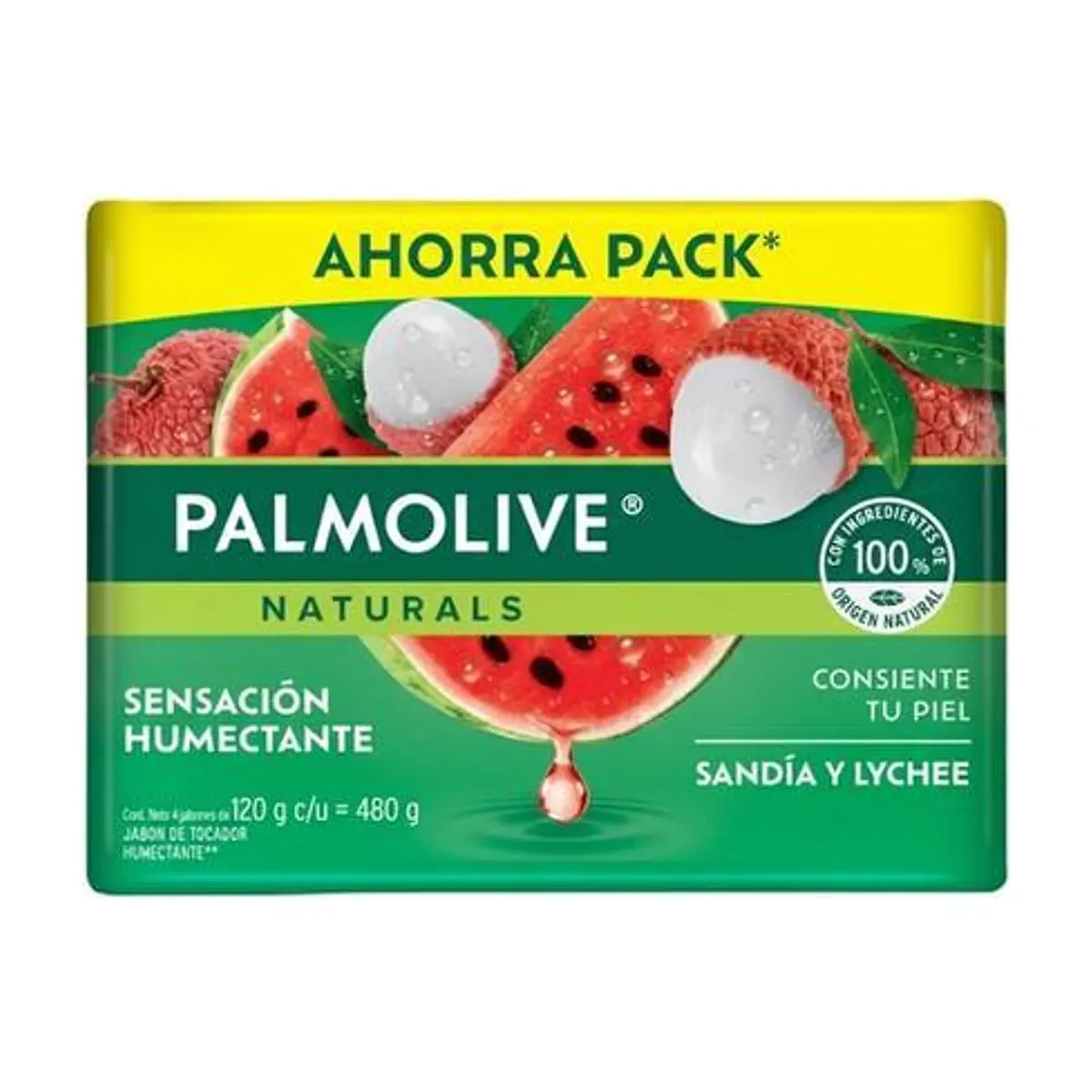 Jabón de Tocador Sandía y Lychee (4x120 gr) PALMOLIVE