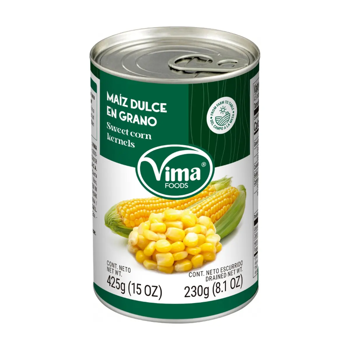 Maíz dulce en grano Vima Foods (425 g / 15 oz)
