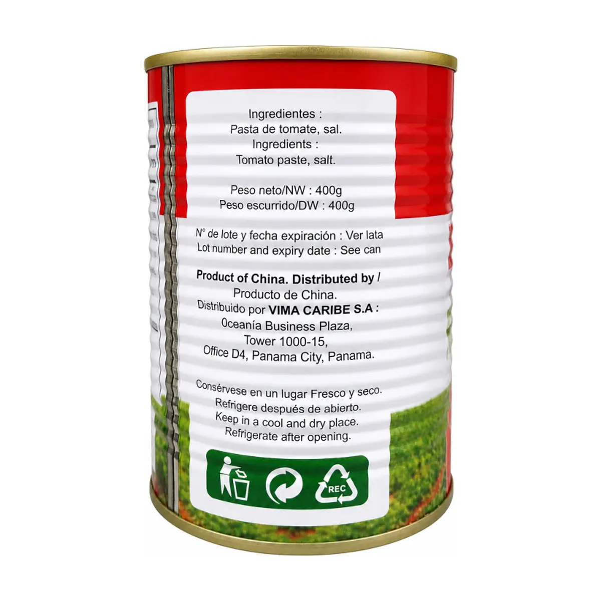 Pasta de tomate Tastys (400 g / 14 oz) - Thumbnail 3