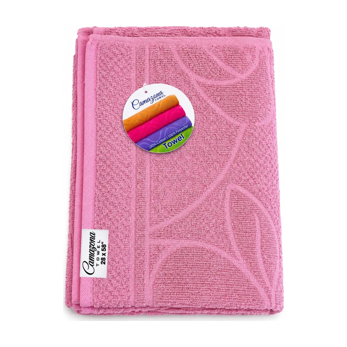 Toalla rosado claro 71.12 × 147.32 cm Camazona - Imagen 1