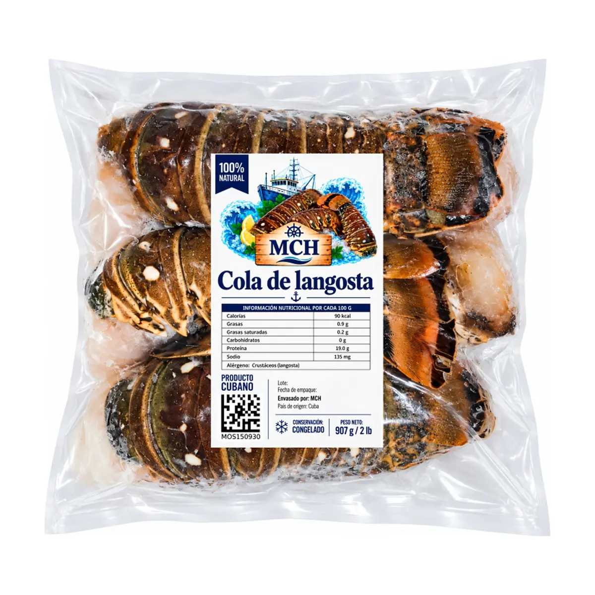 Cola de langosta MCH (907 g / 2 lb)