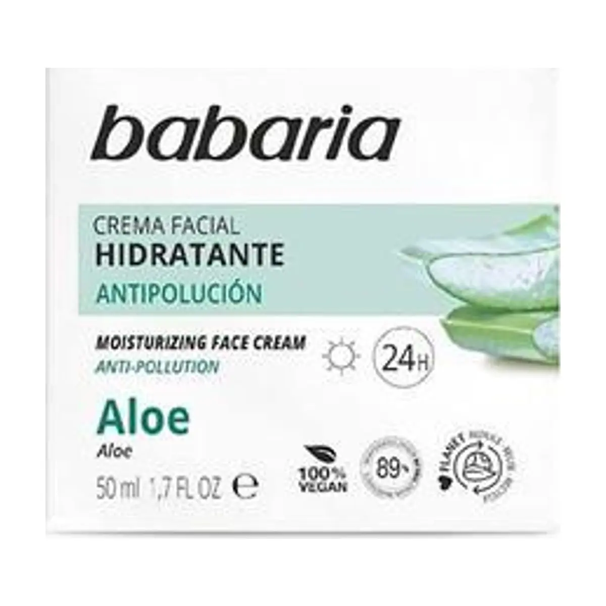 Crema Facial Hidratante 24h Aloe Vera (50ml) BABARIA