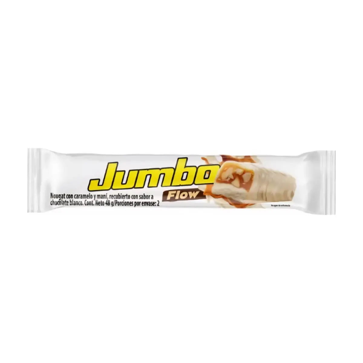 Nougat con caramelo y maní recubierto con sabor a chocolate blanco Jumbo Flow (48 g / 1.69 oz)
