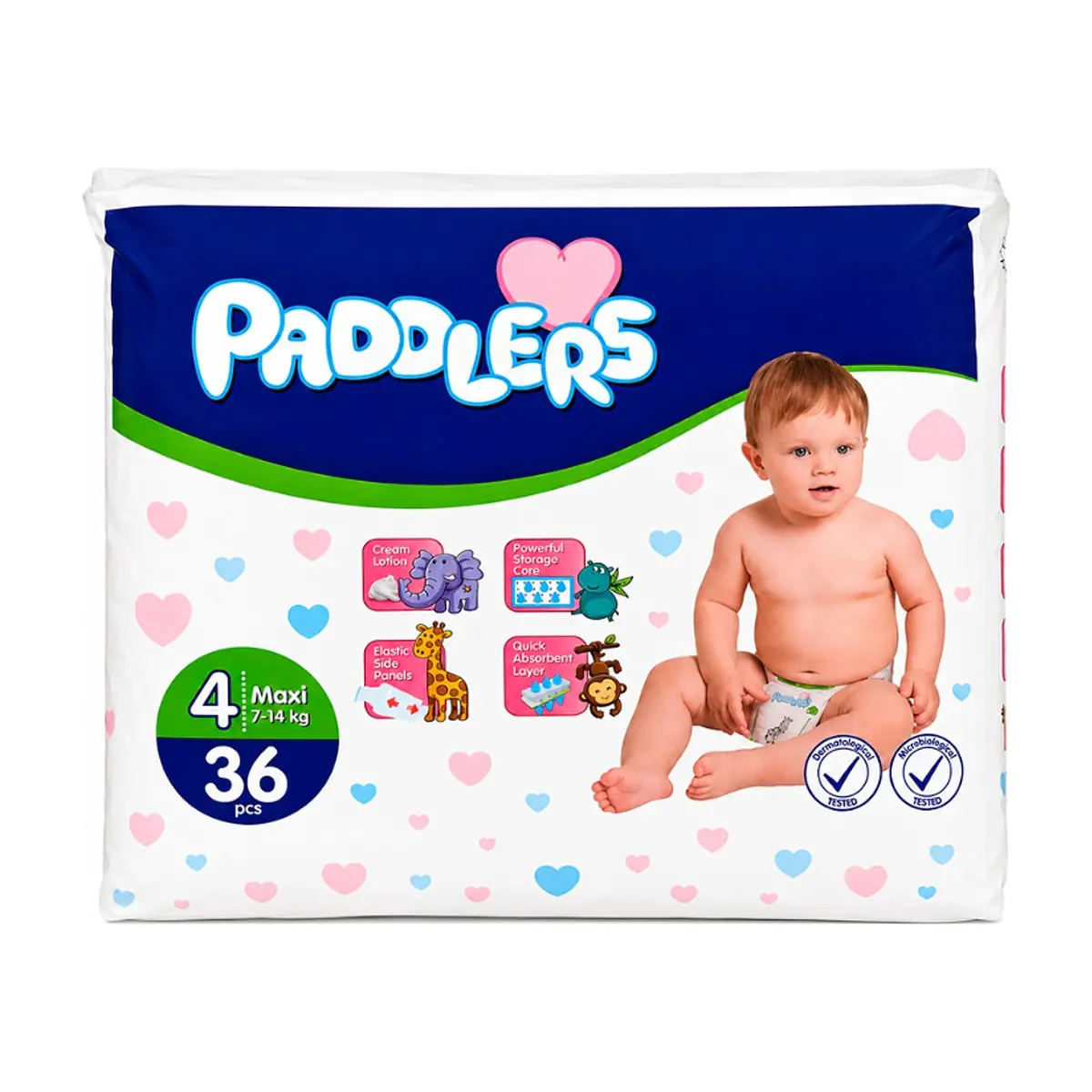 Pañales para bebé etapa 4 Paddlers (36 U)