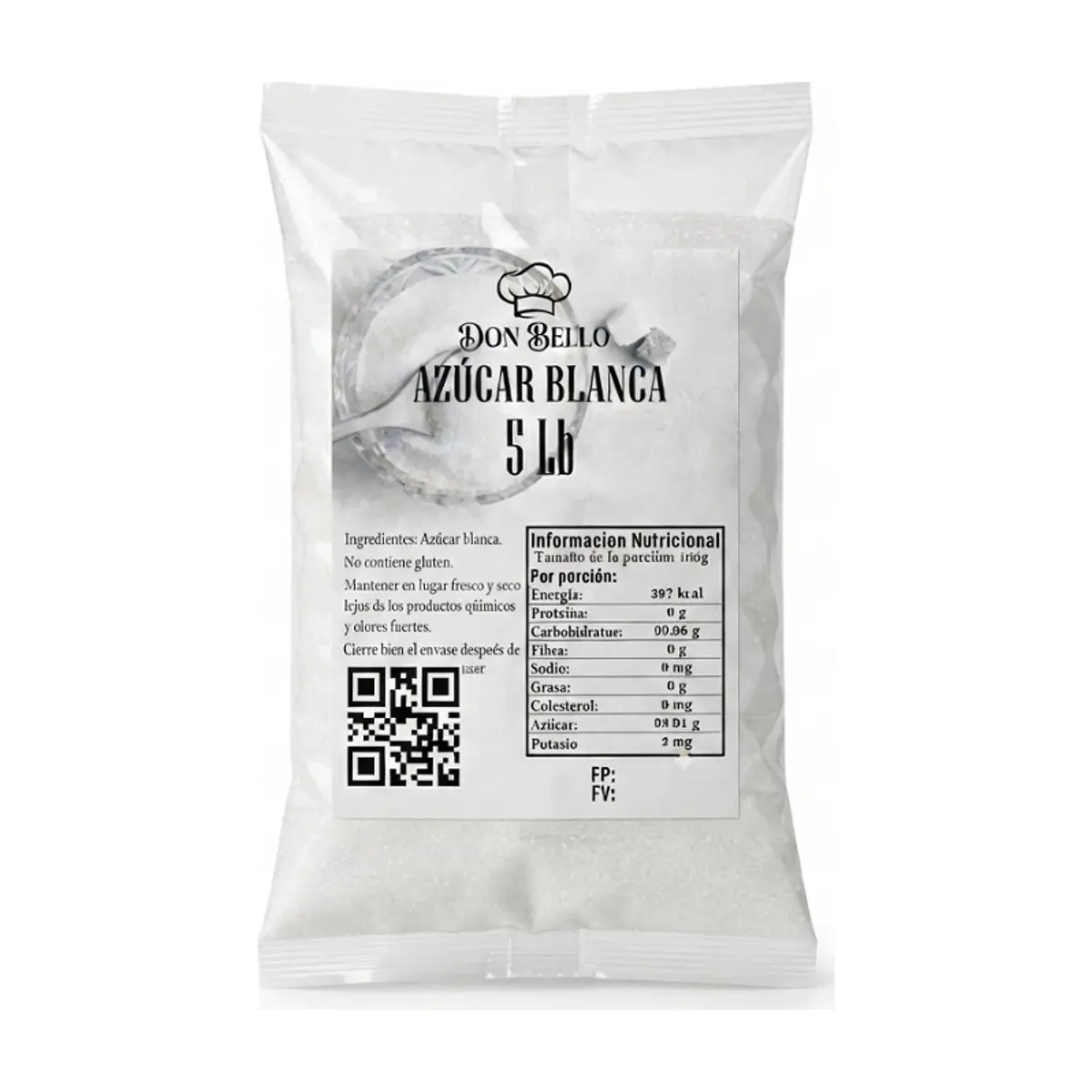 Azúcar blanca Don Bello (2.26 kg / 5 lb)