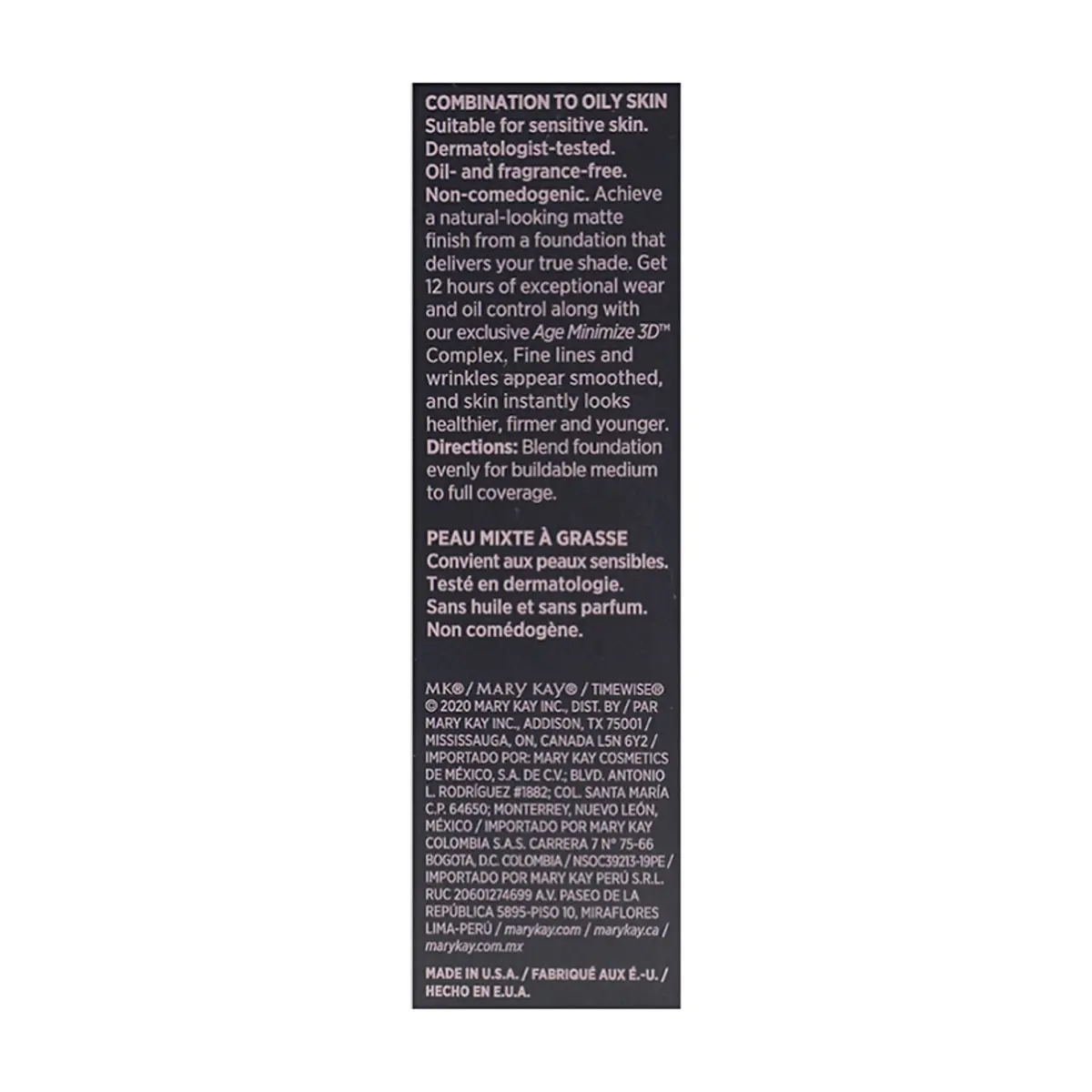 Base de maquillaje mate 3D Beige W 180 Mary Kay (30 ml / 1 oz) - Thumbnail 4