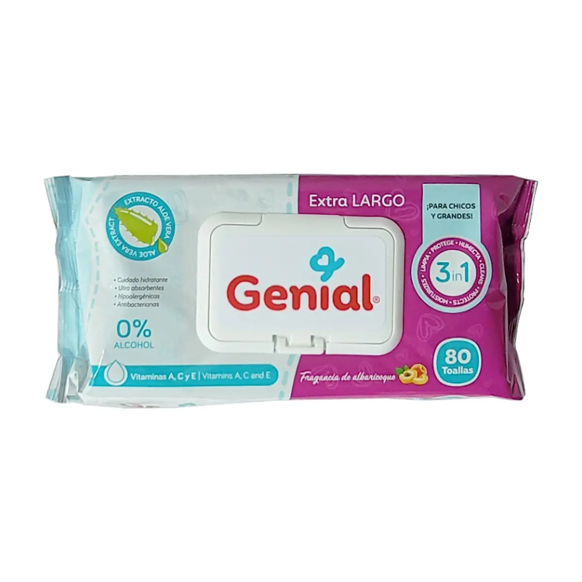 Toallas húmedas para bebé Genial (80 U) - Thumbnail 7