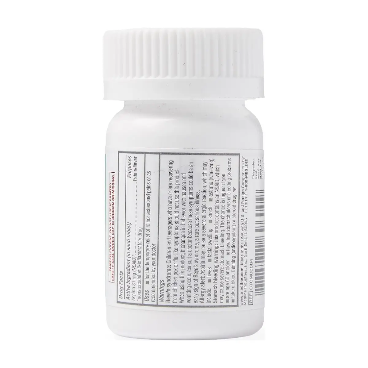 Aspirina ácido acetilsalicílico masticable sabor naranja 81 mg Medline (36 tabletas) - Thumbnail 2