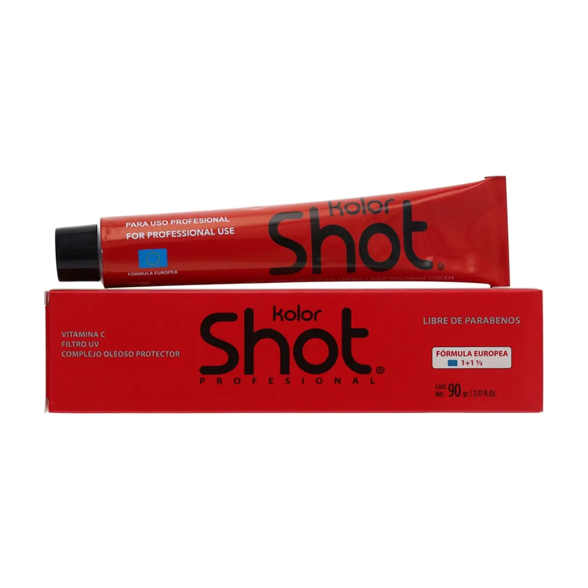 Tinte en crema negro violeta 1V Kolor Shot (90 g / 3.17 oz) - Imagen 1