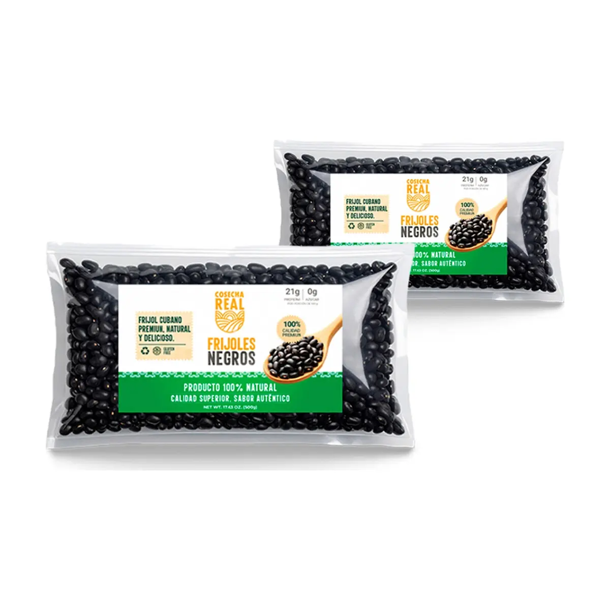 Frijoles negros Cosecha Real (2 x 500 g / 1.1 lb)